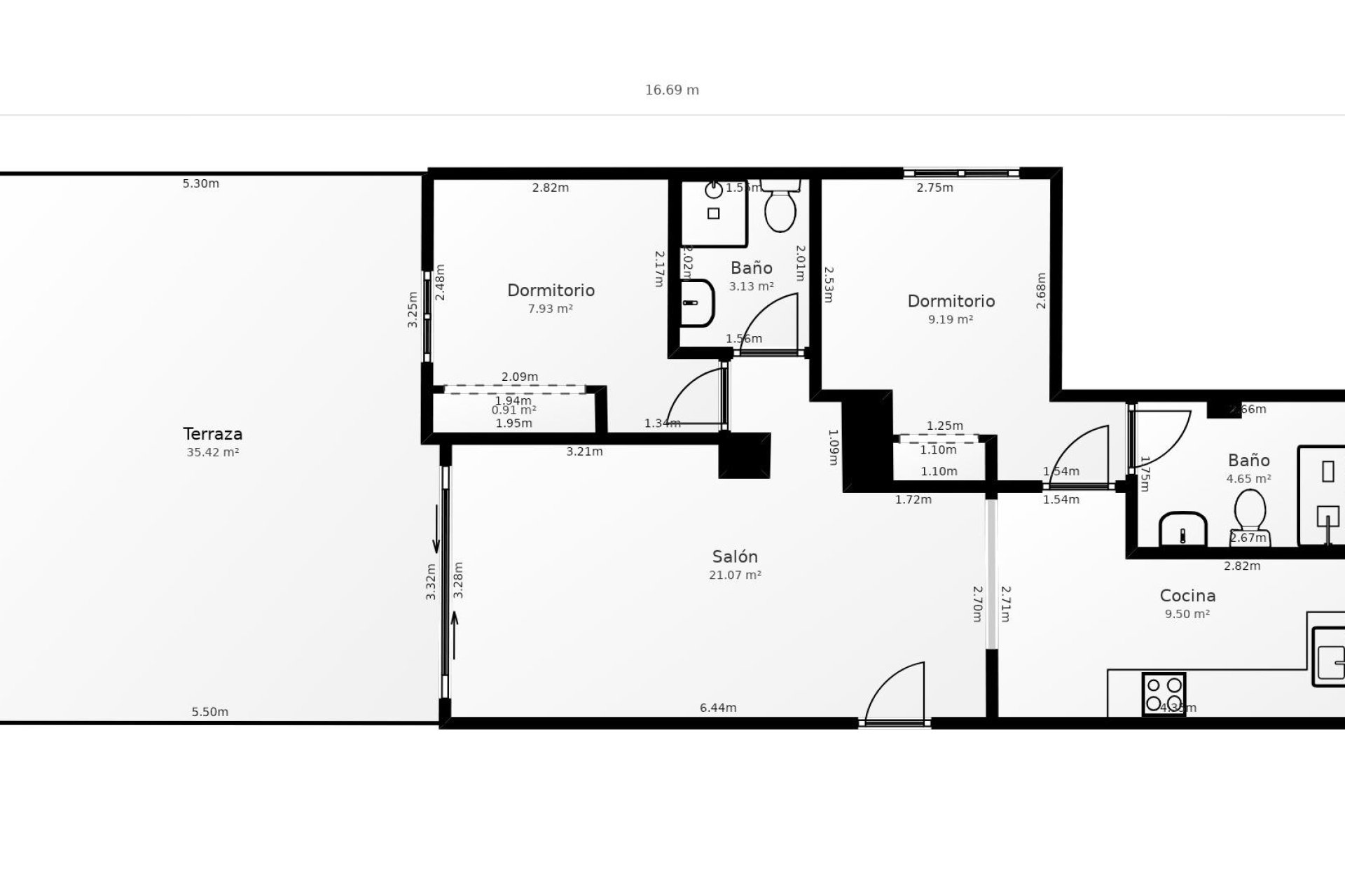 Long Term Rental - Apartment / flat -
Orihuela Costa - Villamartin