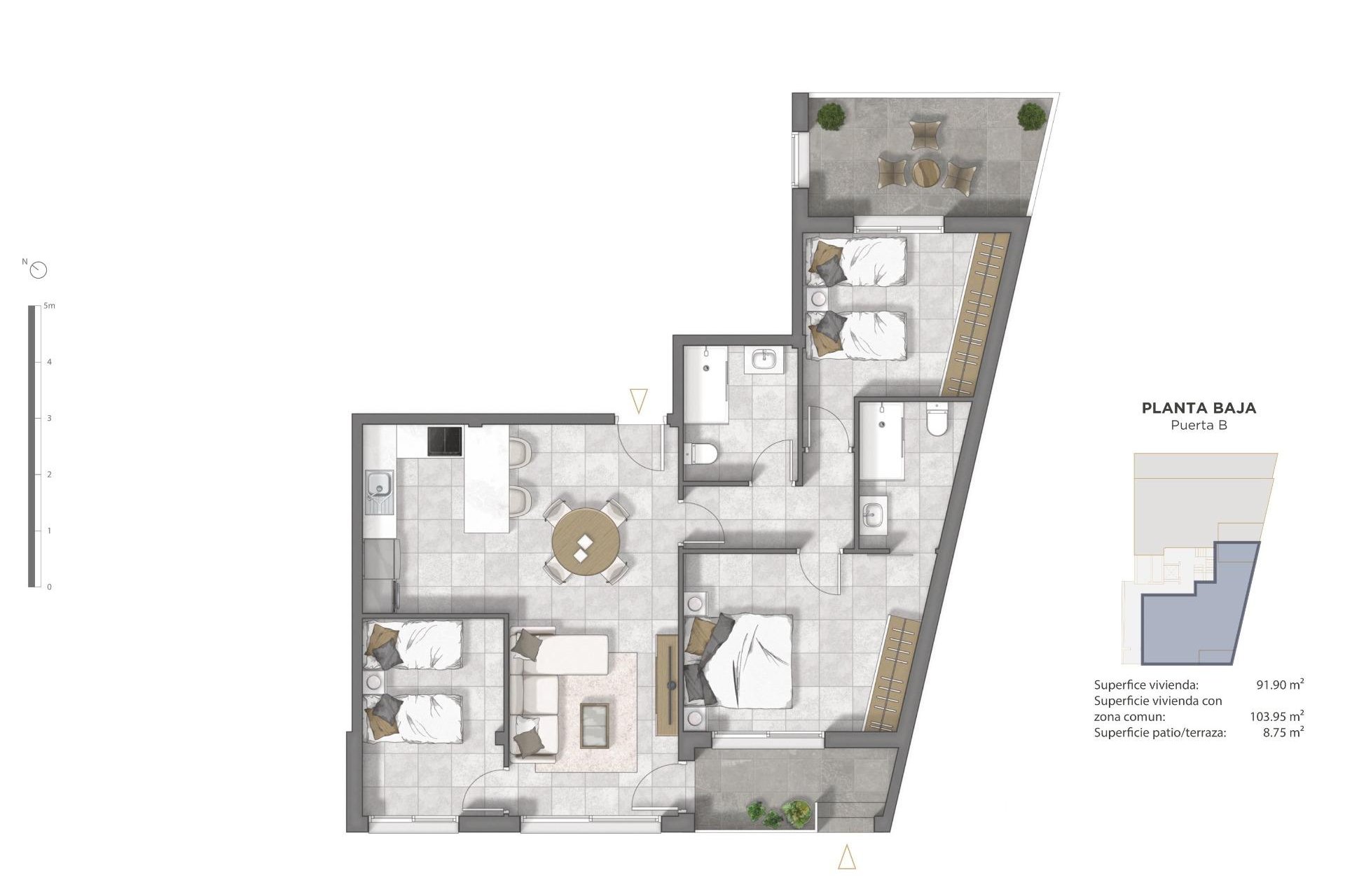 New Build - Apartment / flat -
Guardamar del Segura - Pueblo
