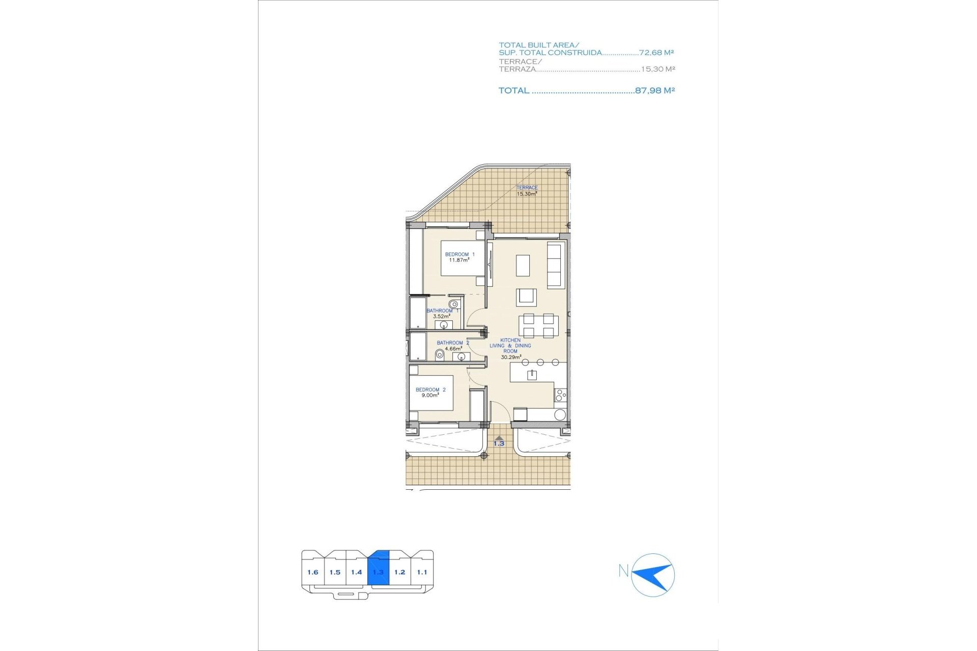 New Build - Apartment / flat -
Los Alcázares - Serena Golf