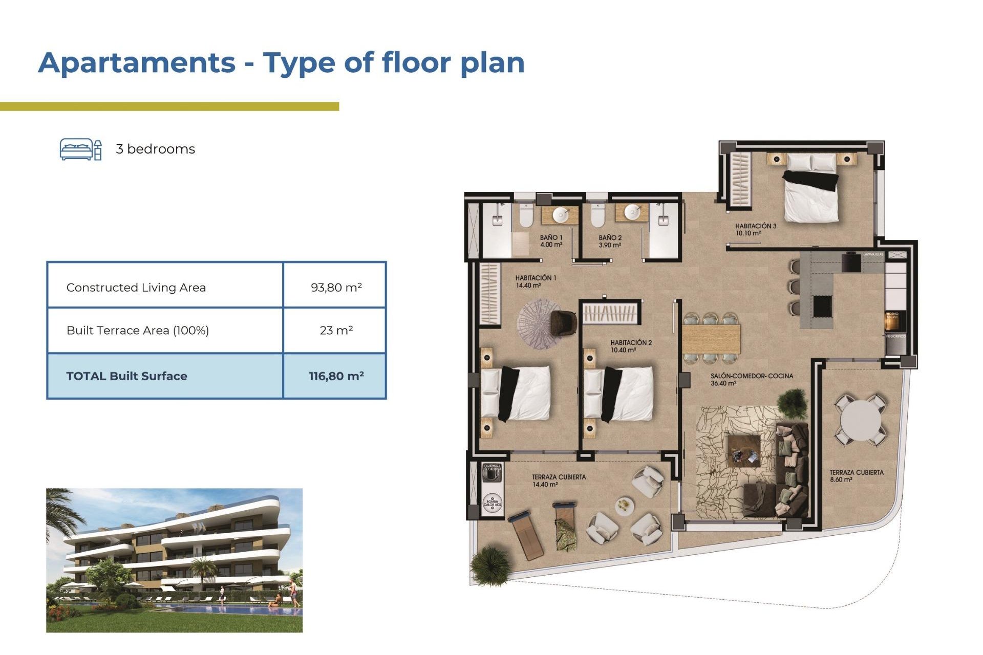 New Build - Apartment / flat -
Orihuela Costa - La Ciñuelica