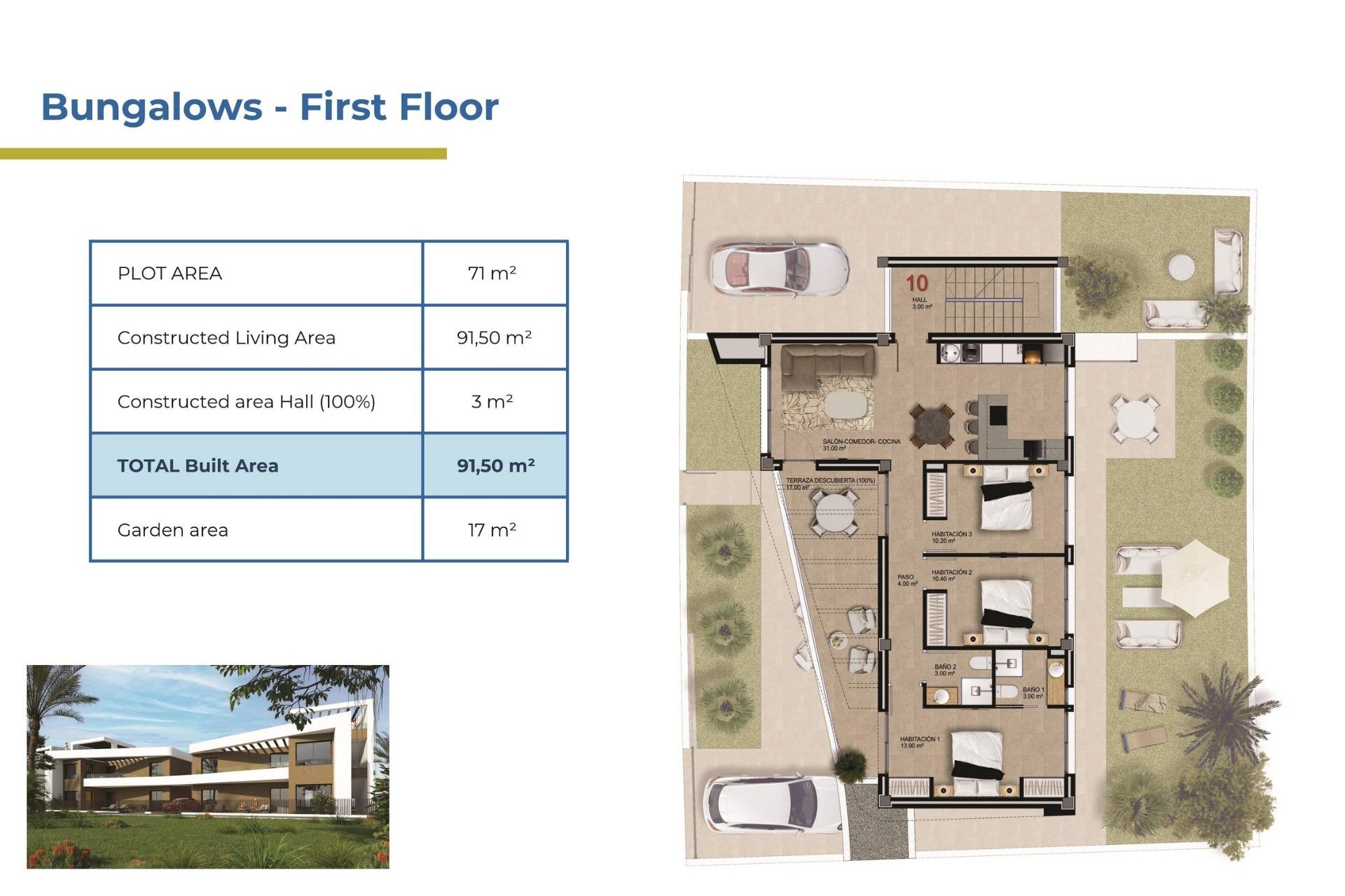 New Build - Bungalow Planta Alta -
Orihuela Costa - Punta Prima