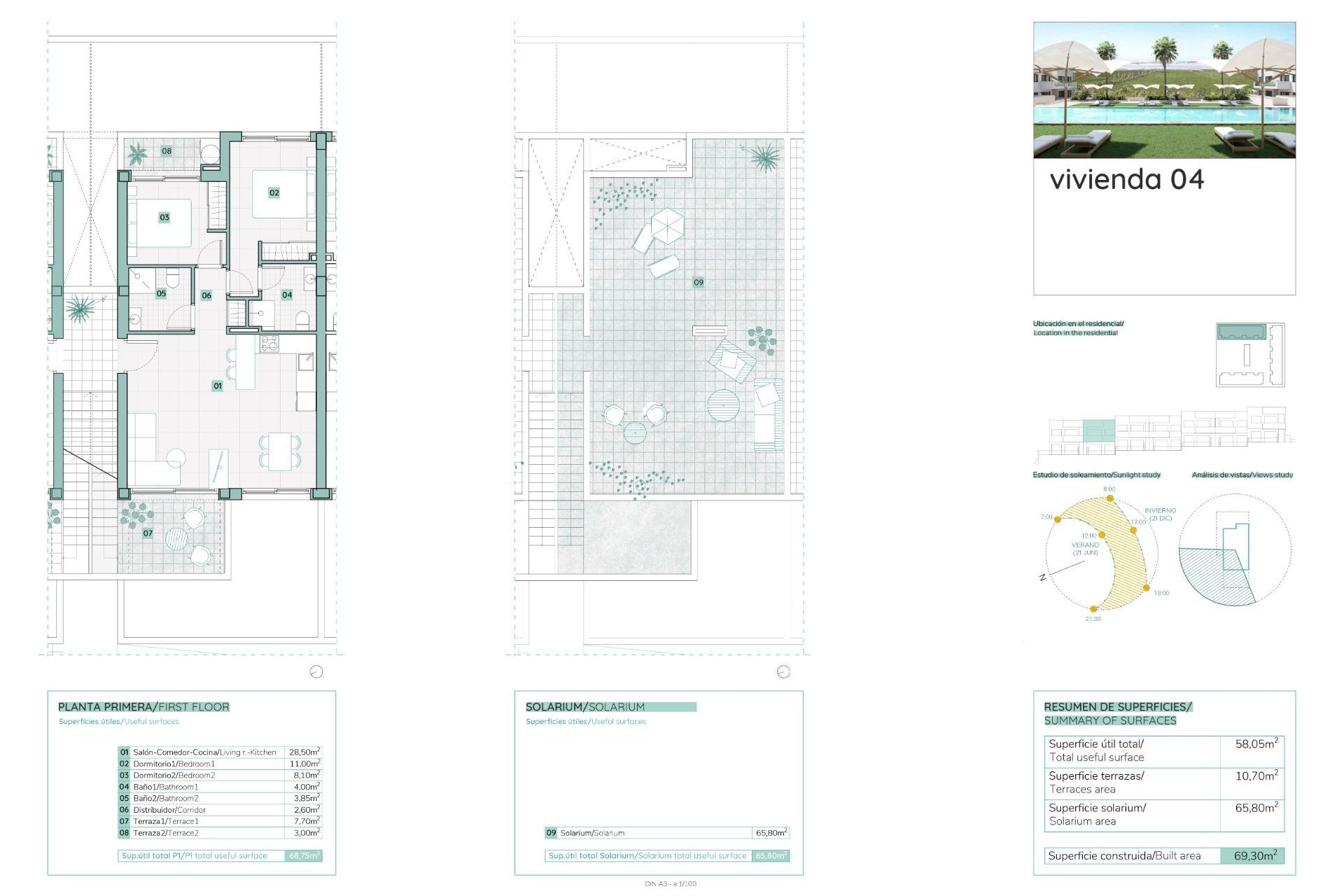 New Build - Bungalow Planta Alta -
Torrevieja - Los balcones