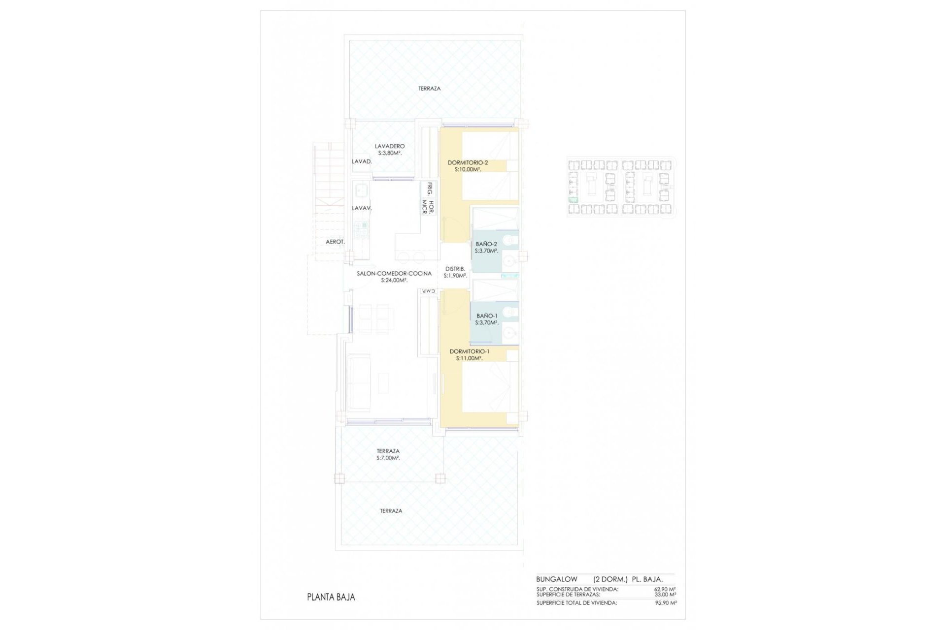 New Build - Bungalow -
Torrevieja - Los Balcones - Los Altos del Edén