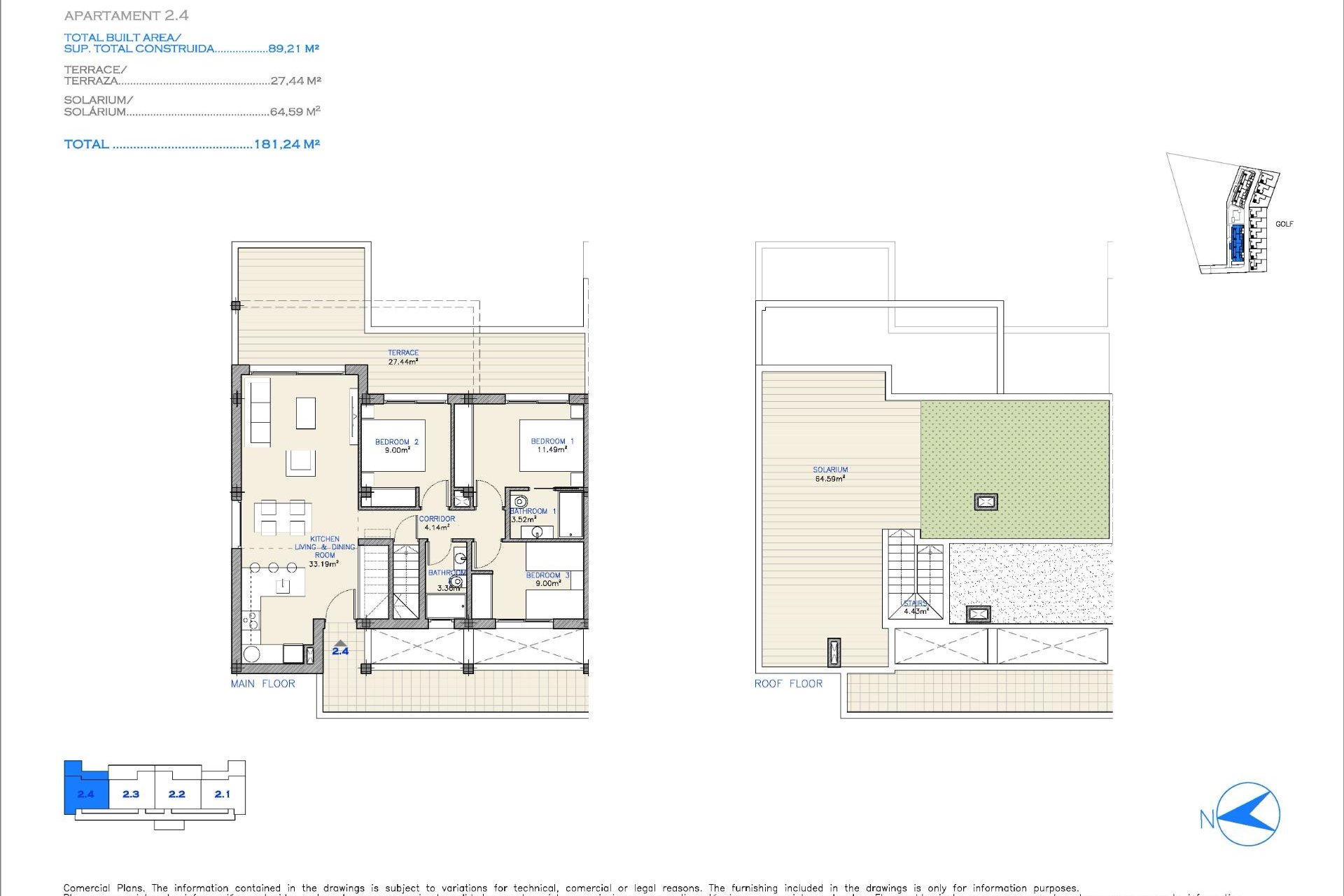 New Build - Penthouse -
Los Alcázares - Serena Golf