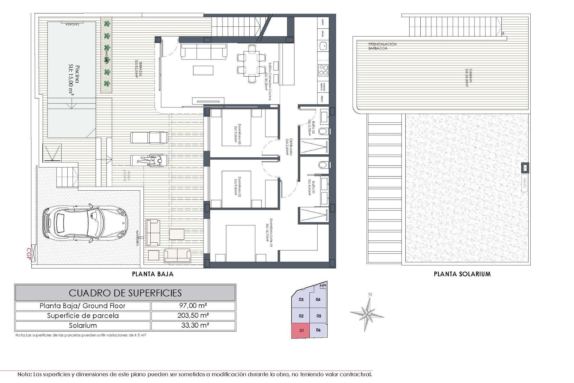 Obra nueva - Adosado -
Dolores - Sector 3