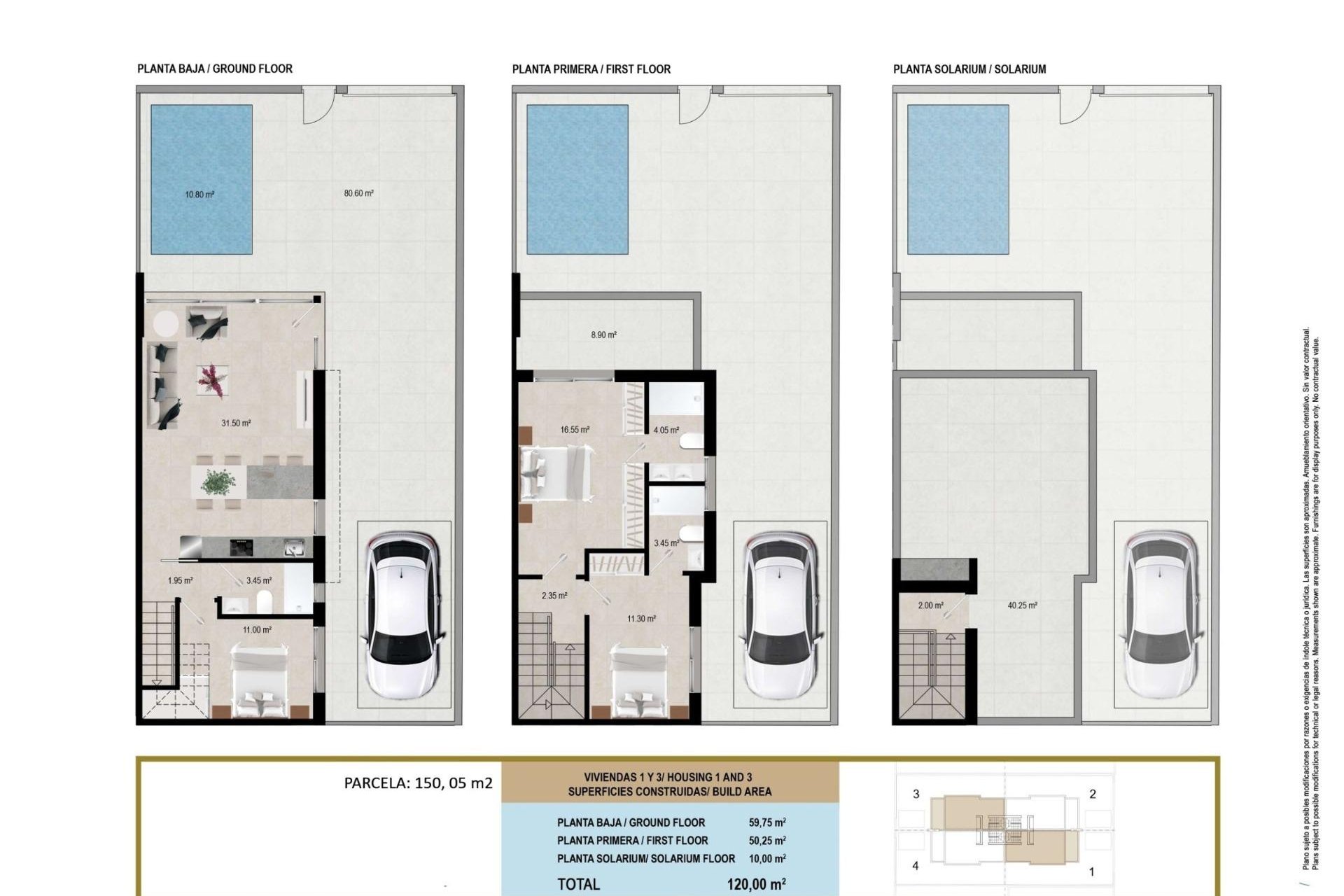 Obra nueva - Adosado -
San Javier - pueblo