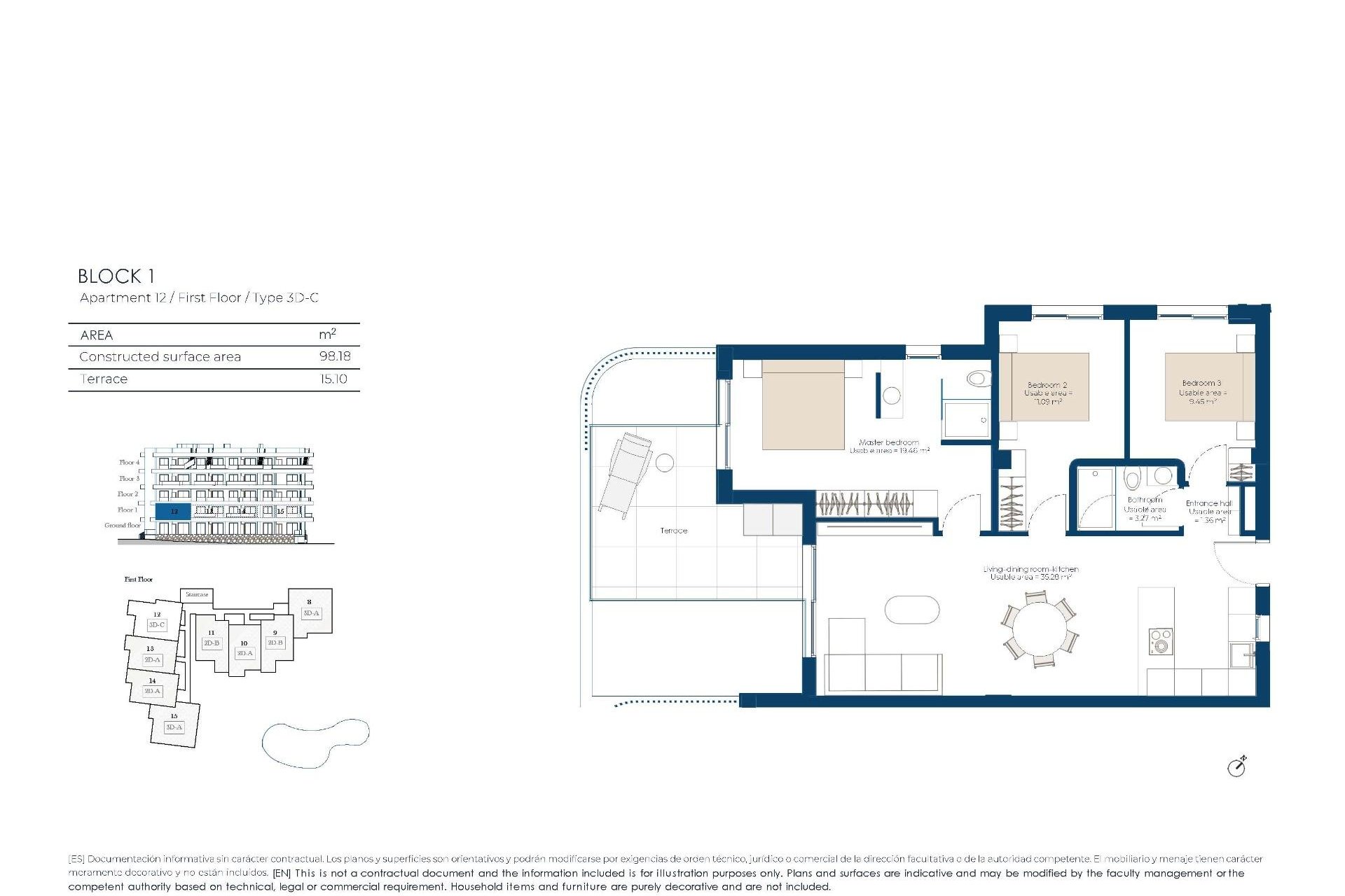 Obra nueva - Apartamento / piso -
Baños y Mendigo - El Valle Golf