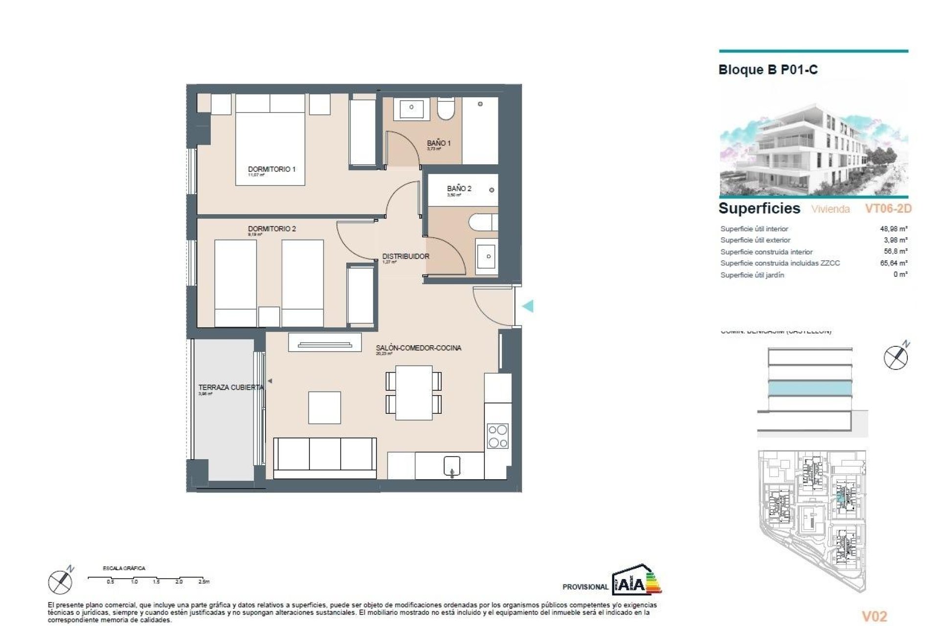 Obra nueva - Apartamento / piso -
Benicassim - Almadraba