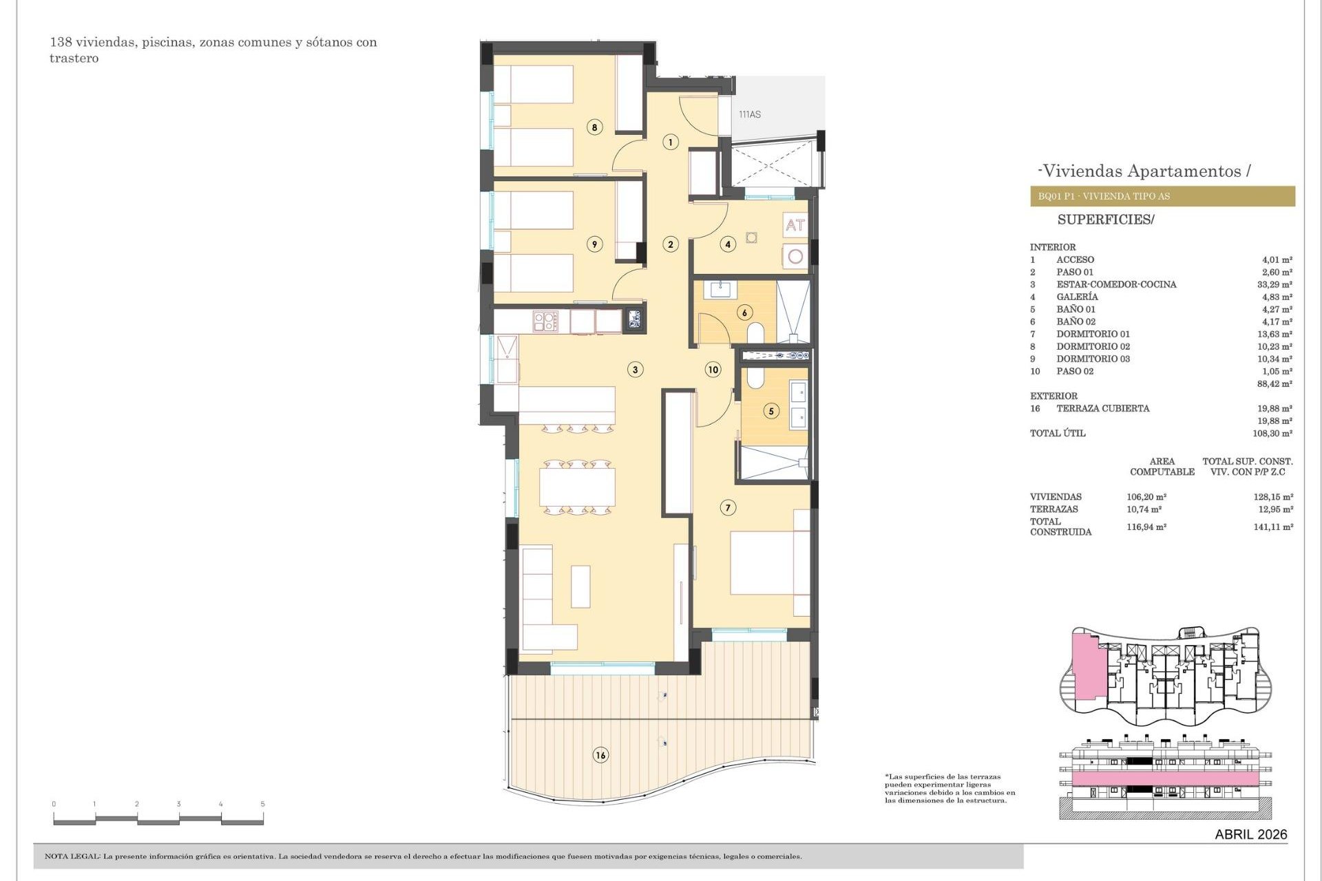 Obra nueva - Apartamento / piso -
Finestrat - Campana Garden
