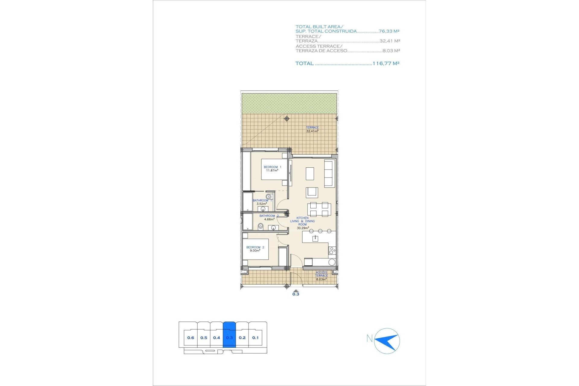 Obra nueva - Apartamento / piso -
Los Alcázares - Serena Golf