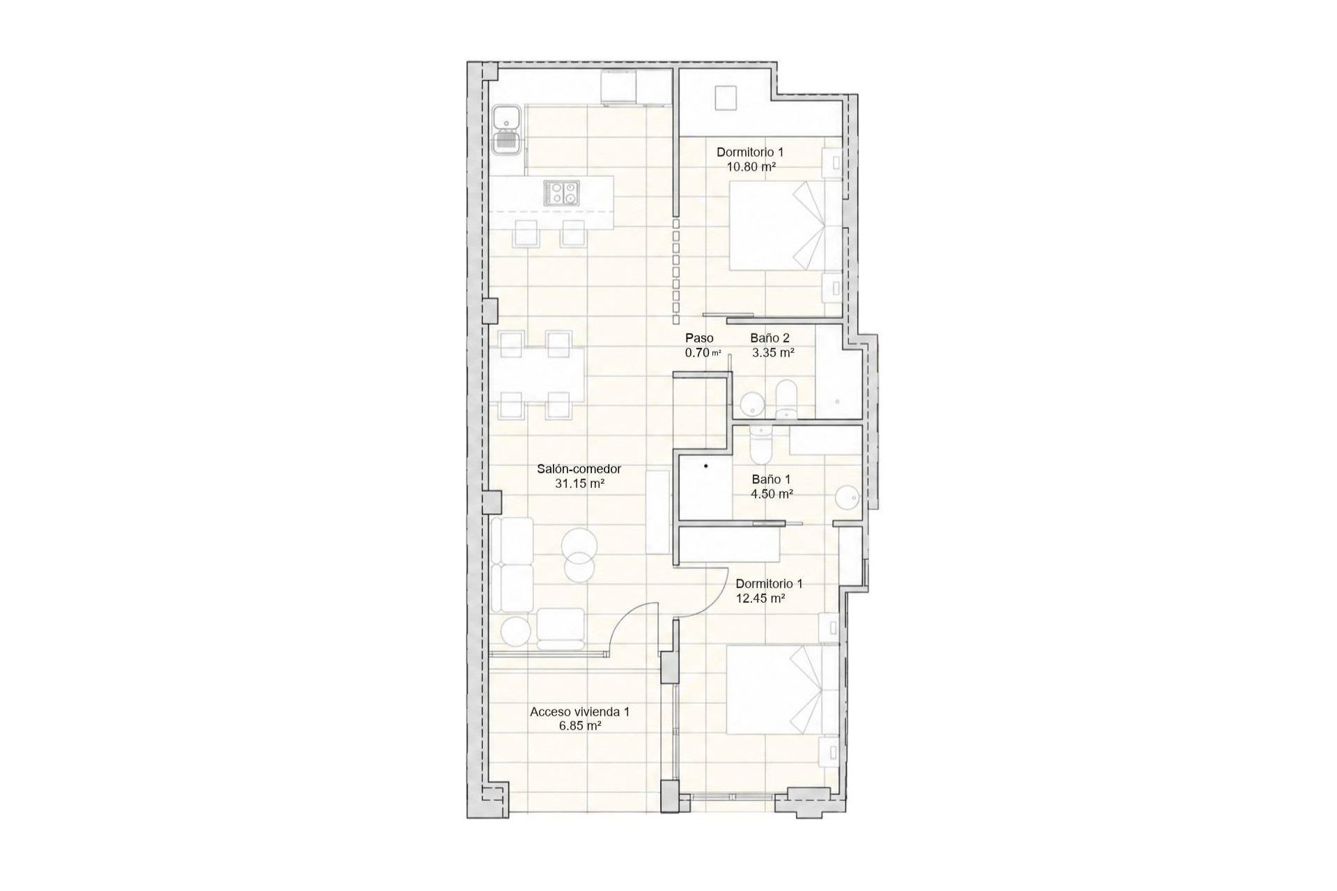 Obra nueva - Apartamento / piso -
San Javier - pueblo