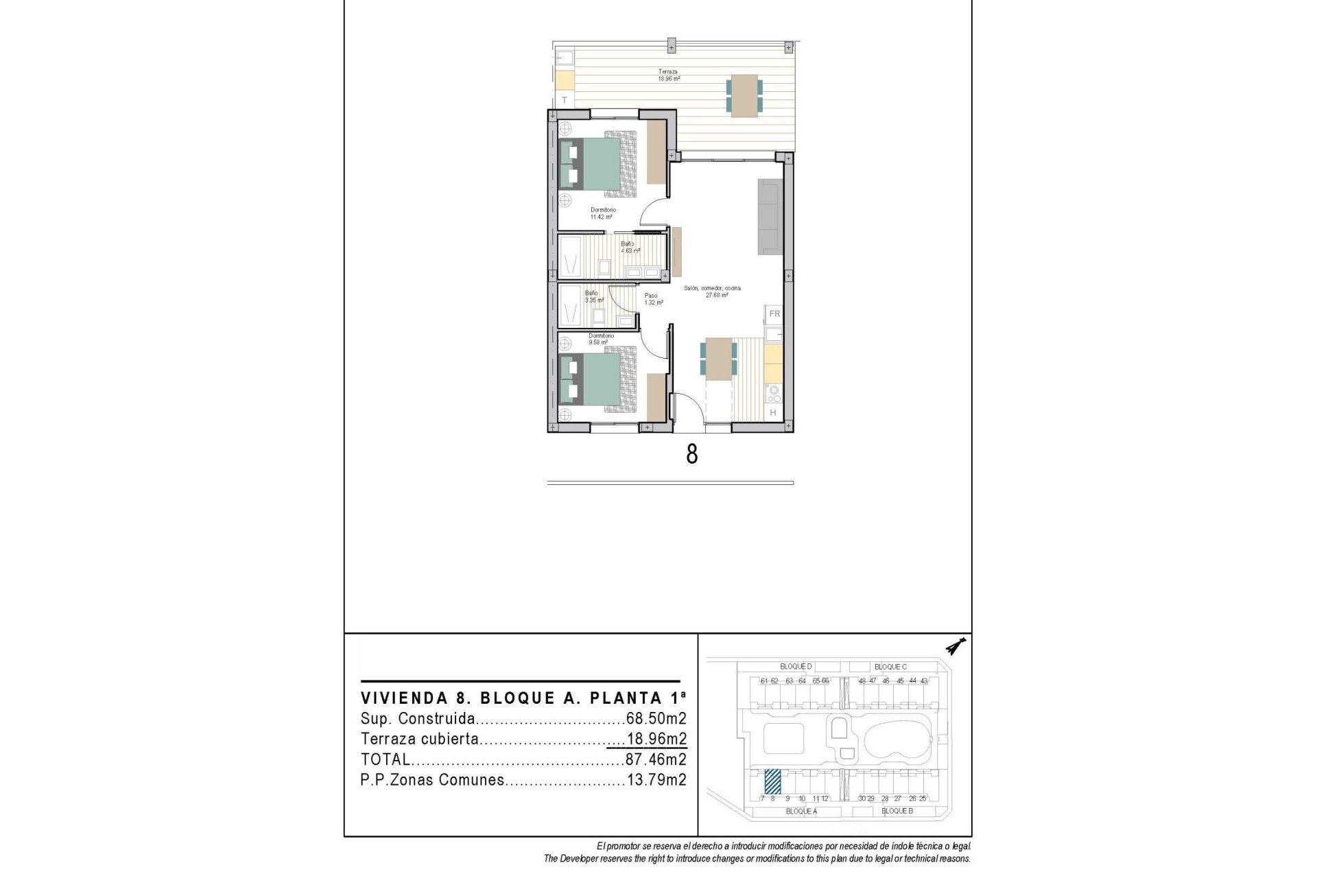 Obra nueva - Apartamento / piso -
Torre Pacheco - San Cayetano