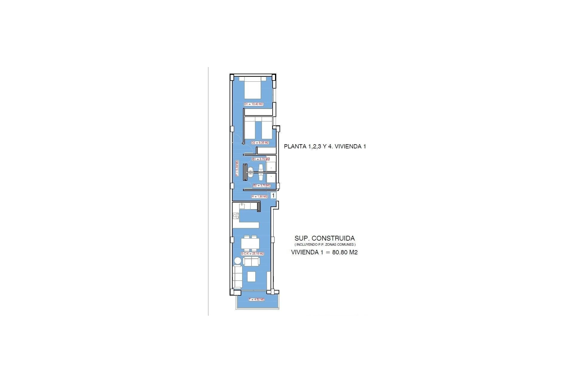 Obra nueva - Apartamento / piso -
Torrevieja - Playa El Acequión