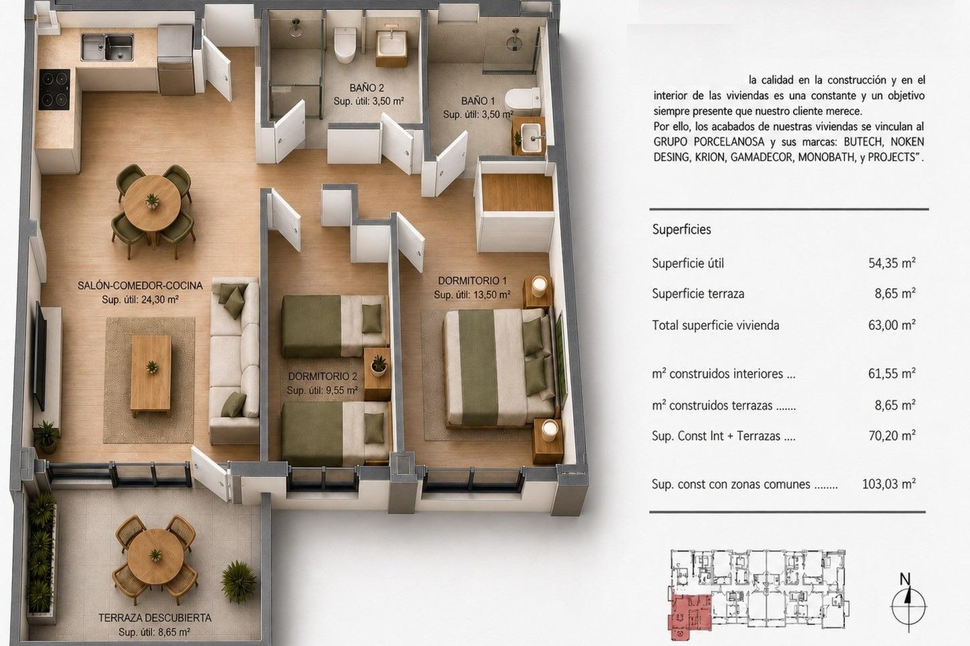 Obra nueva - Apartamento / piso -
Villajoyosa - Cala de Finestrat