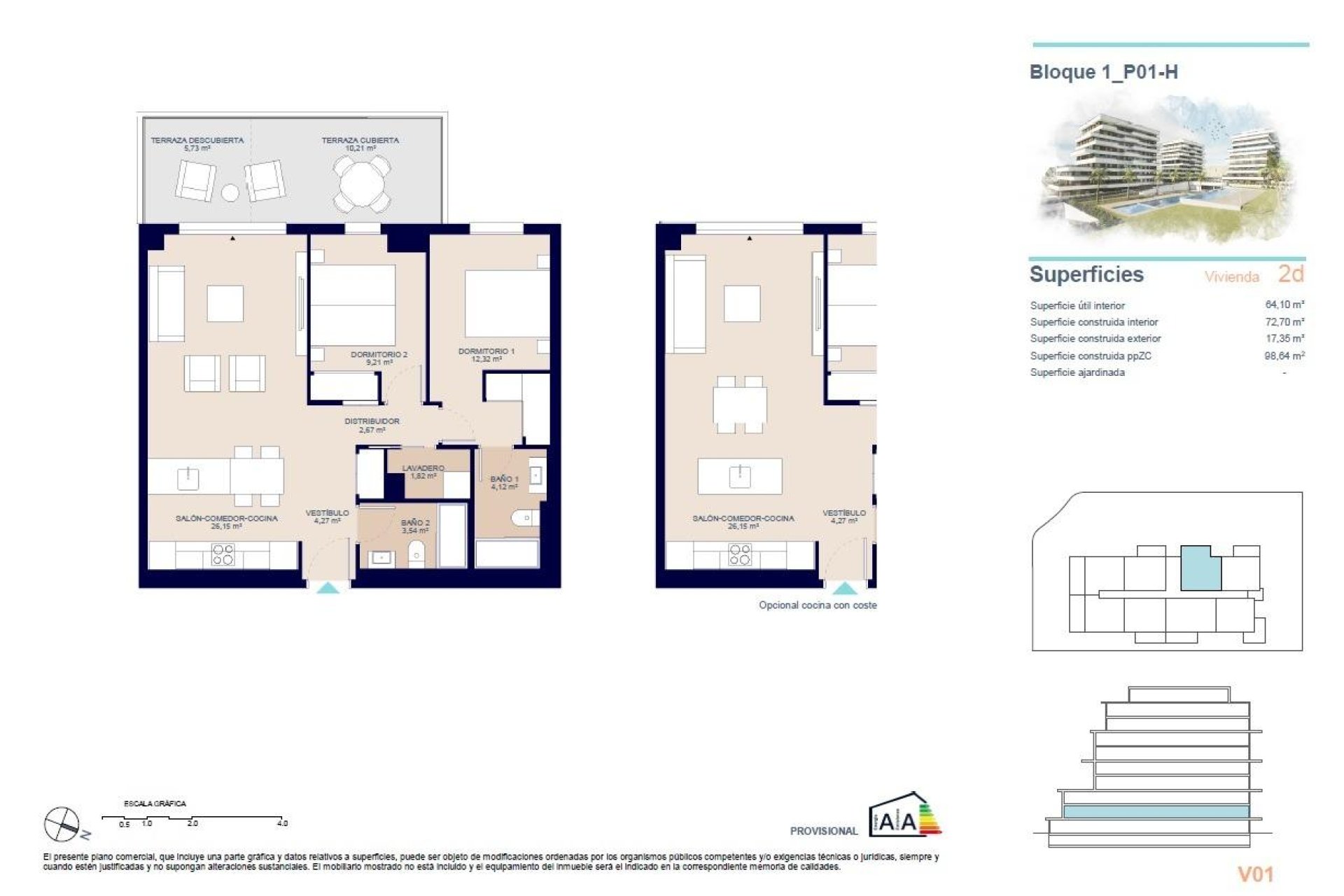 Obra nueva - Apartamento / piso -
Villajoyosa - Playas Del Torres