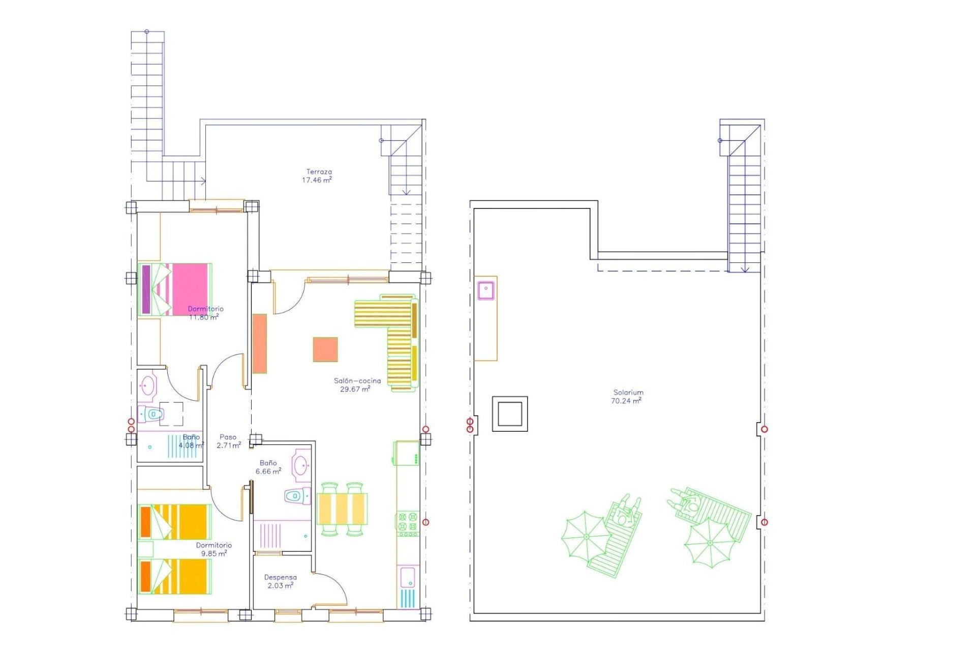 Obra nueva - Bungalow -
San Javier - pueblo