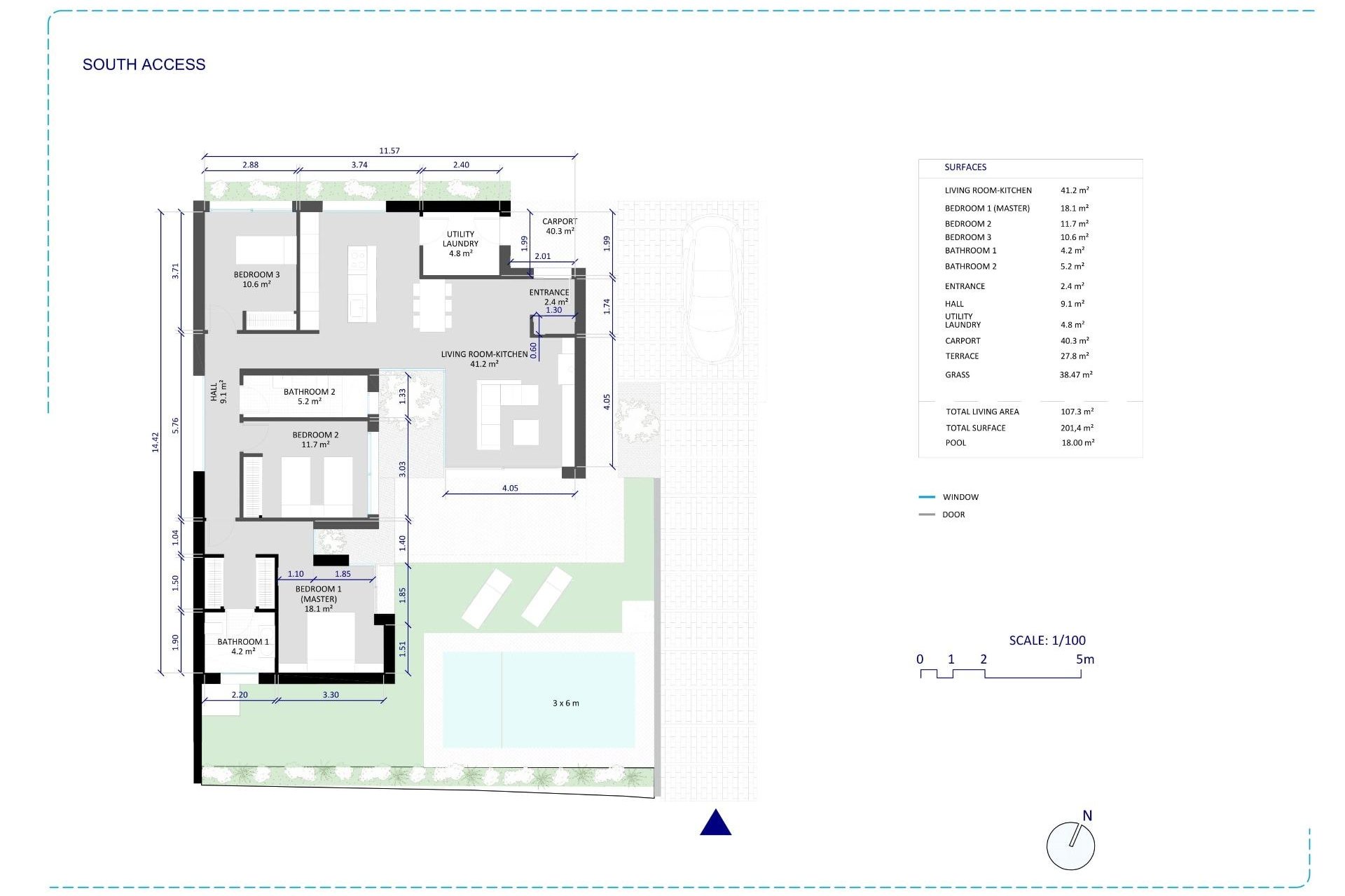 Obra nueva - Villa -
Baños y Mendigo - Altaona Golf