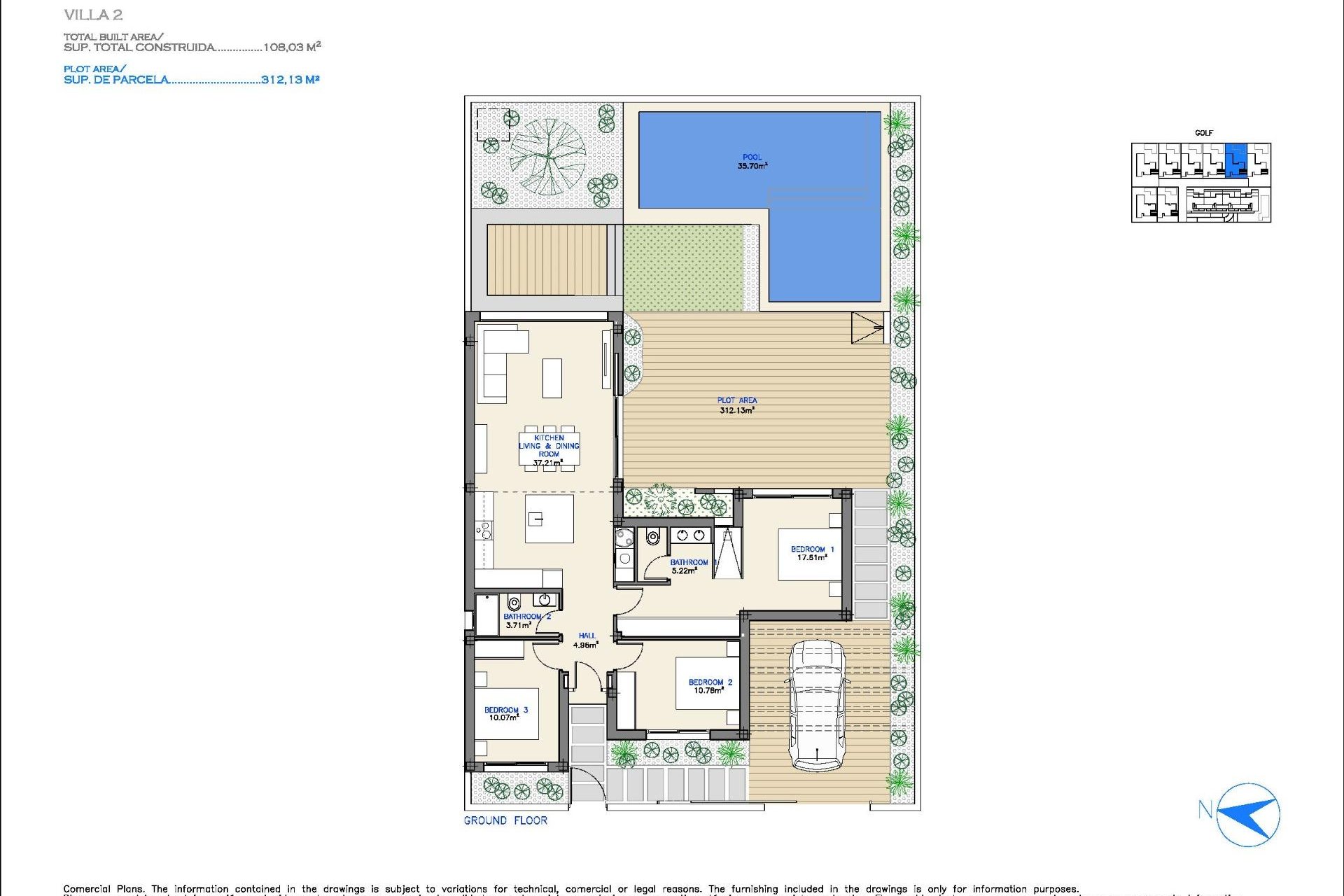 Obra nueva - Villa -
Los Alcázares - Serena Golf