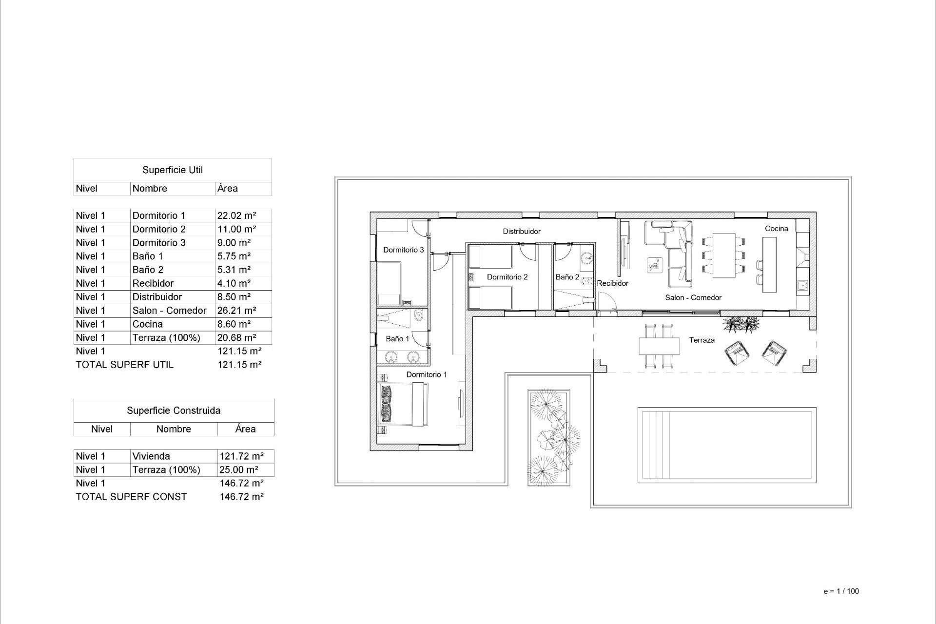 Obra nueva - Villa -
Pinoso - Lel