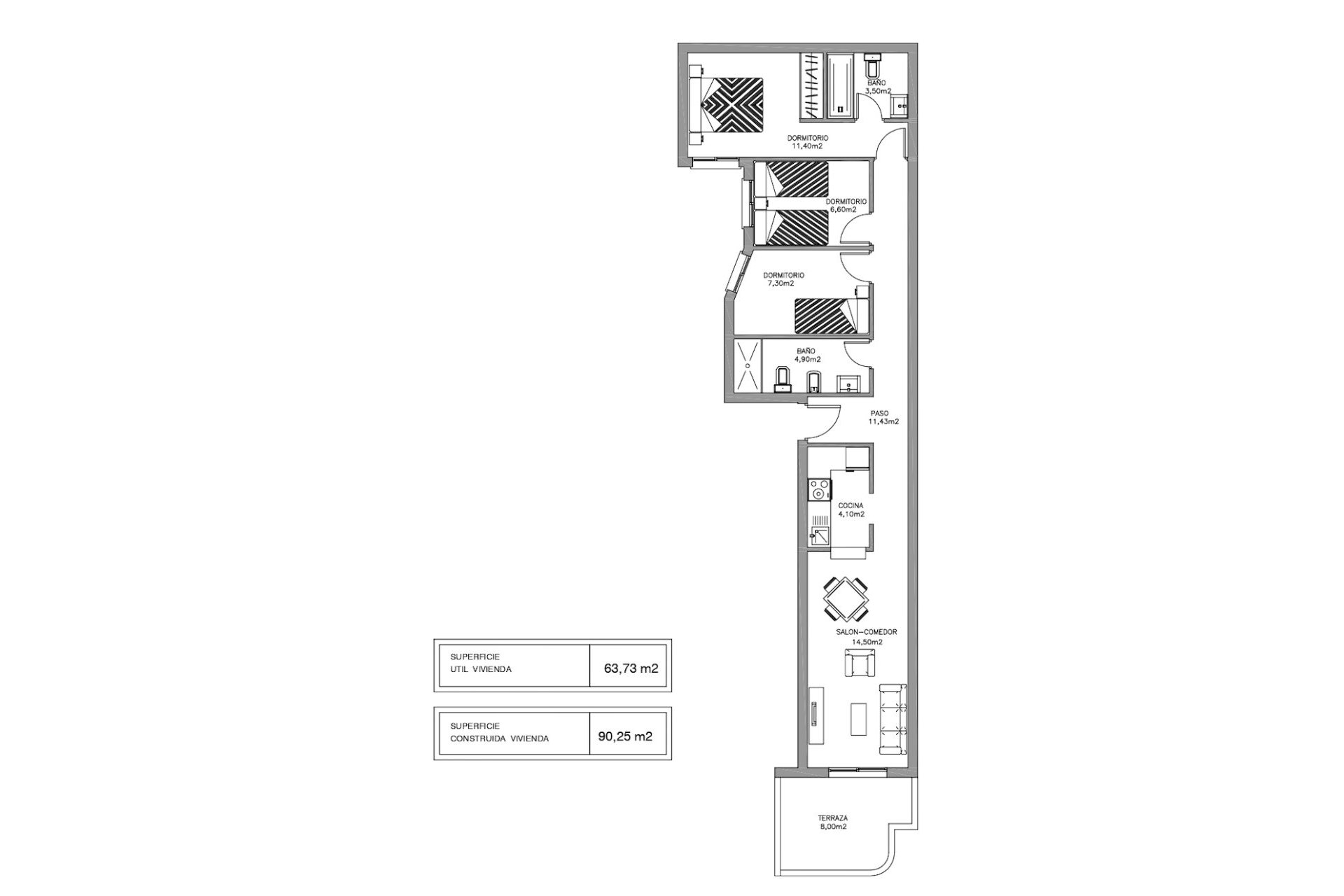 Resale - Apartment / flat -
Torrevieja - Playa Los Naufragos