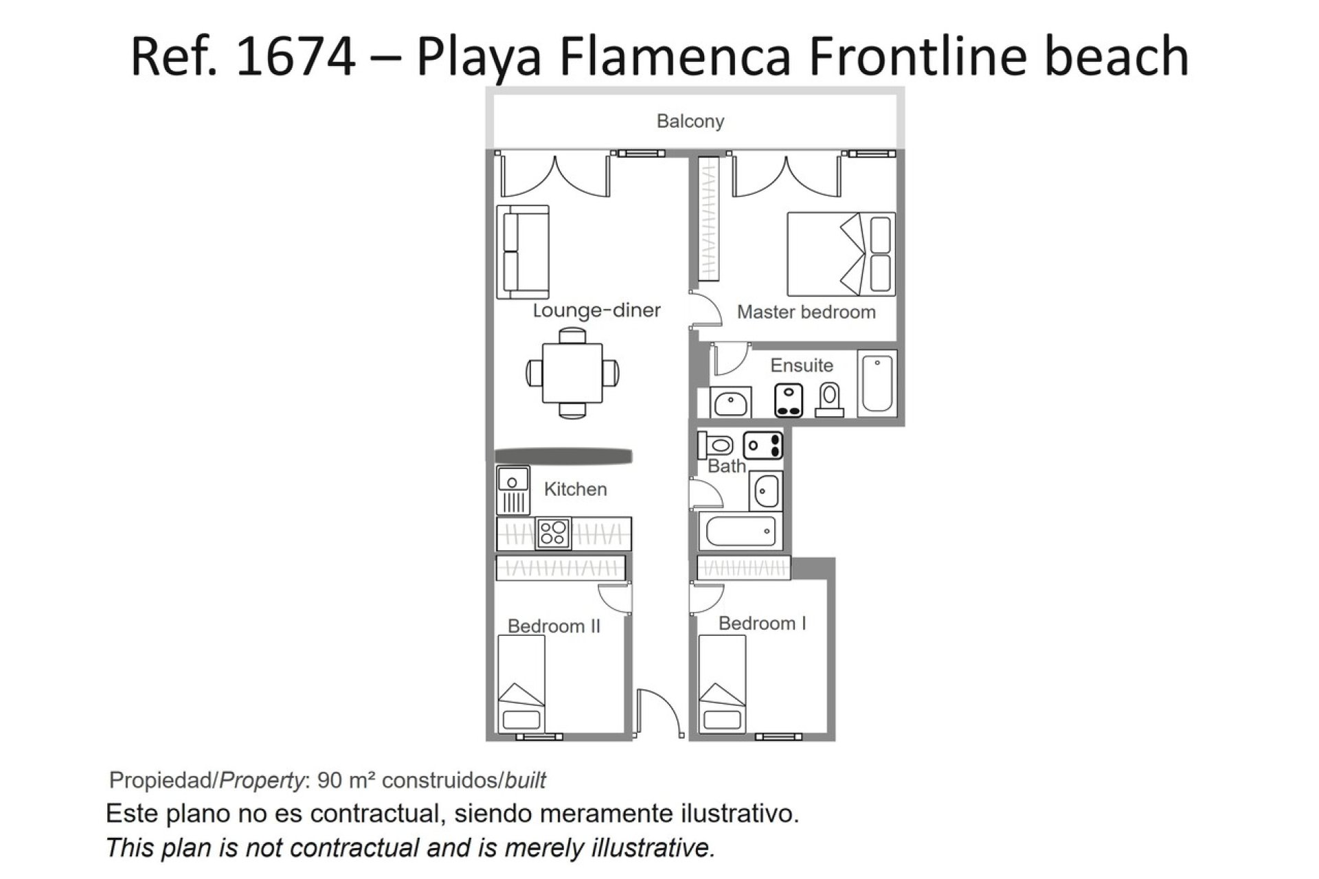 Reventa - Apartamento / piso -
Orihuela Costa - Playa Flamenca