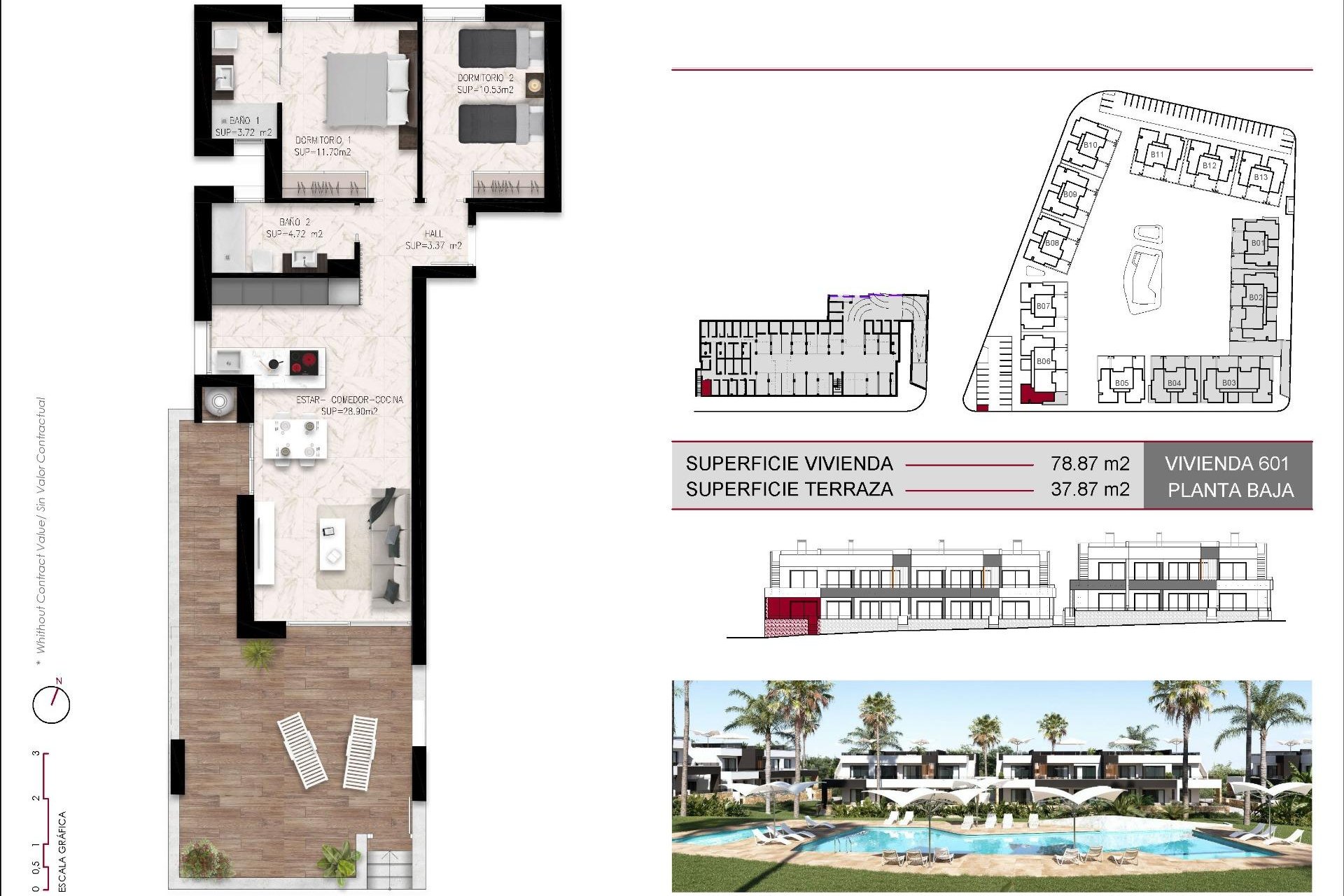 Rynek pierwotny - Bungalowy -
Ciudad Quesada - Lo Marabú