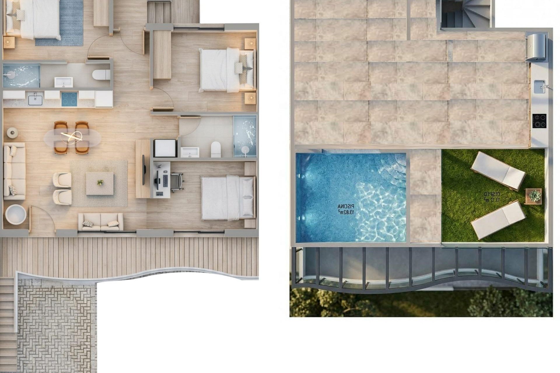 Rynek pierwotny - Bungalowy -
Pilar de la Horadada - parques de Andromeda