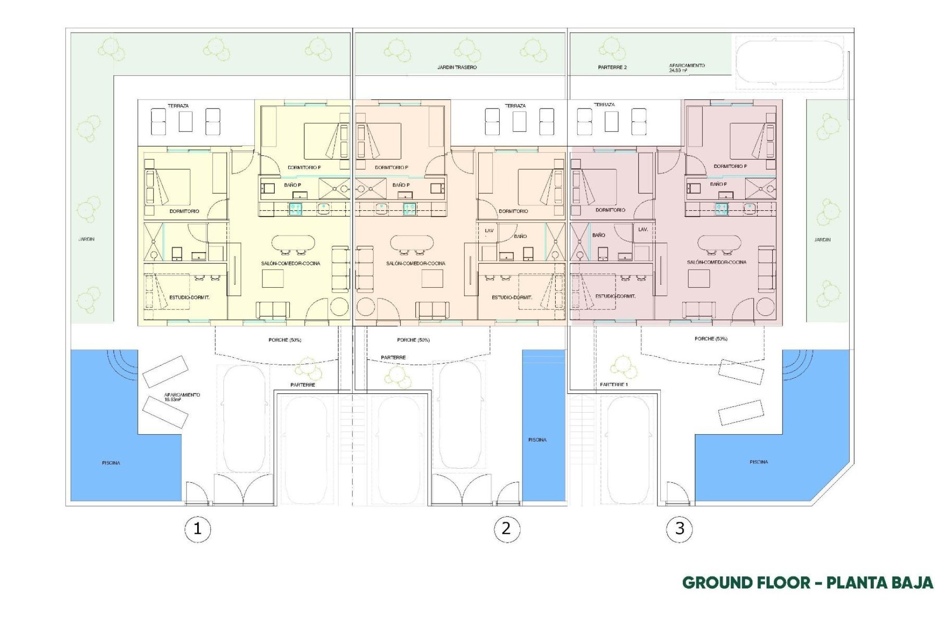 Rynek pierwotny - Bungalowy -
Pilar de la Horadada - parques de Andromeda