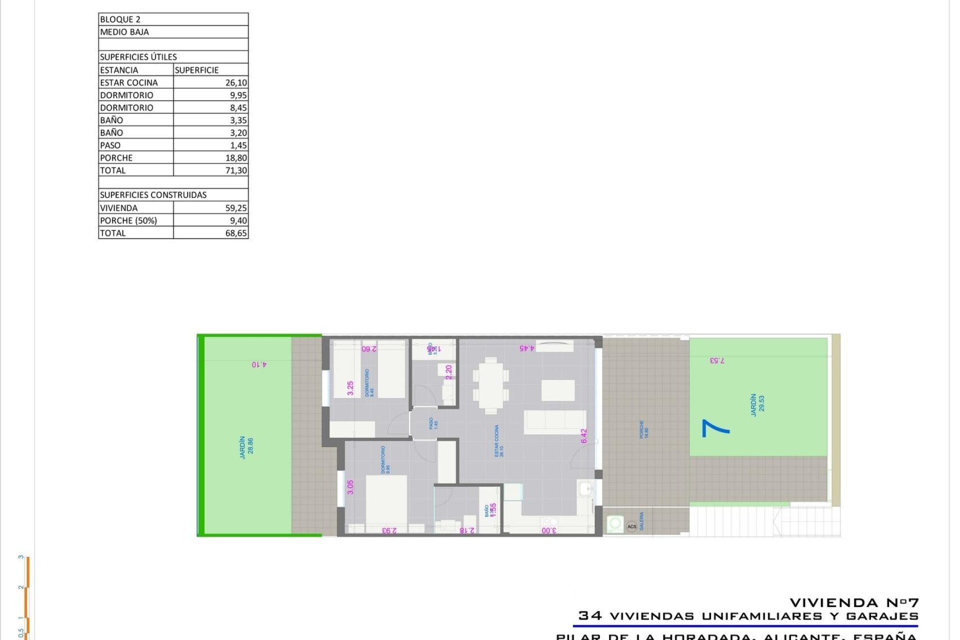 Rynek pierwotny - Bungalowy -
Pilar de la Horadada - pueblo