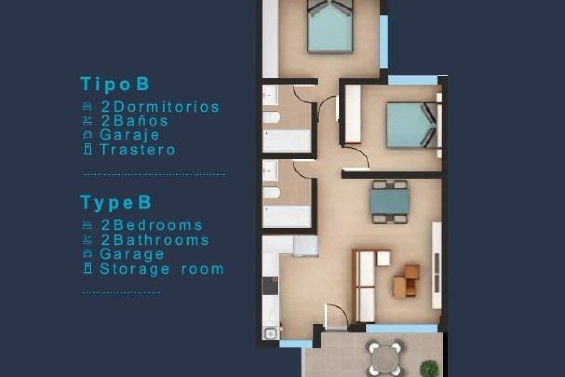 Rynek pierwotny - Bungalowy -
San Pedro del Pinatar - Los Pinos