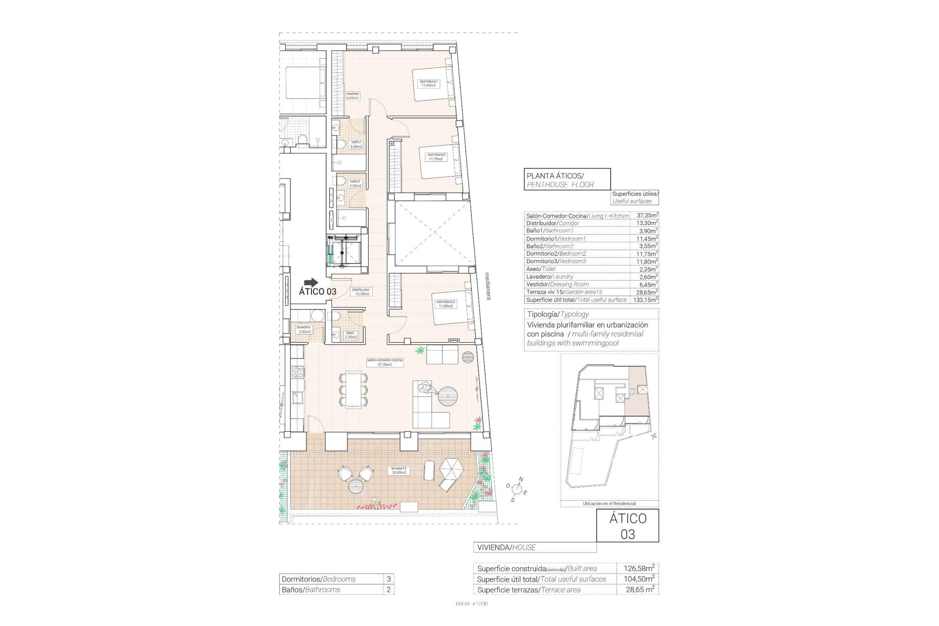 Rynek pierwotny - Penthouse -
Hondón de las Nieves - Pueblo