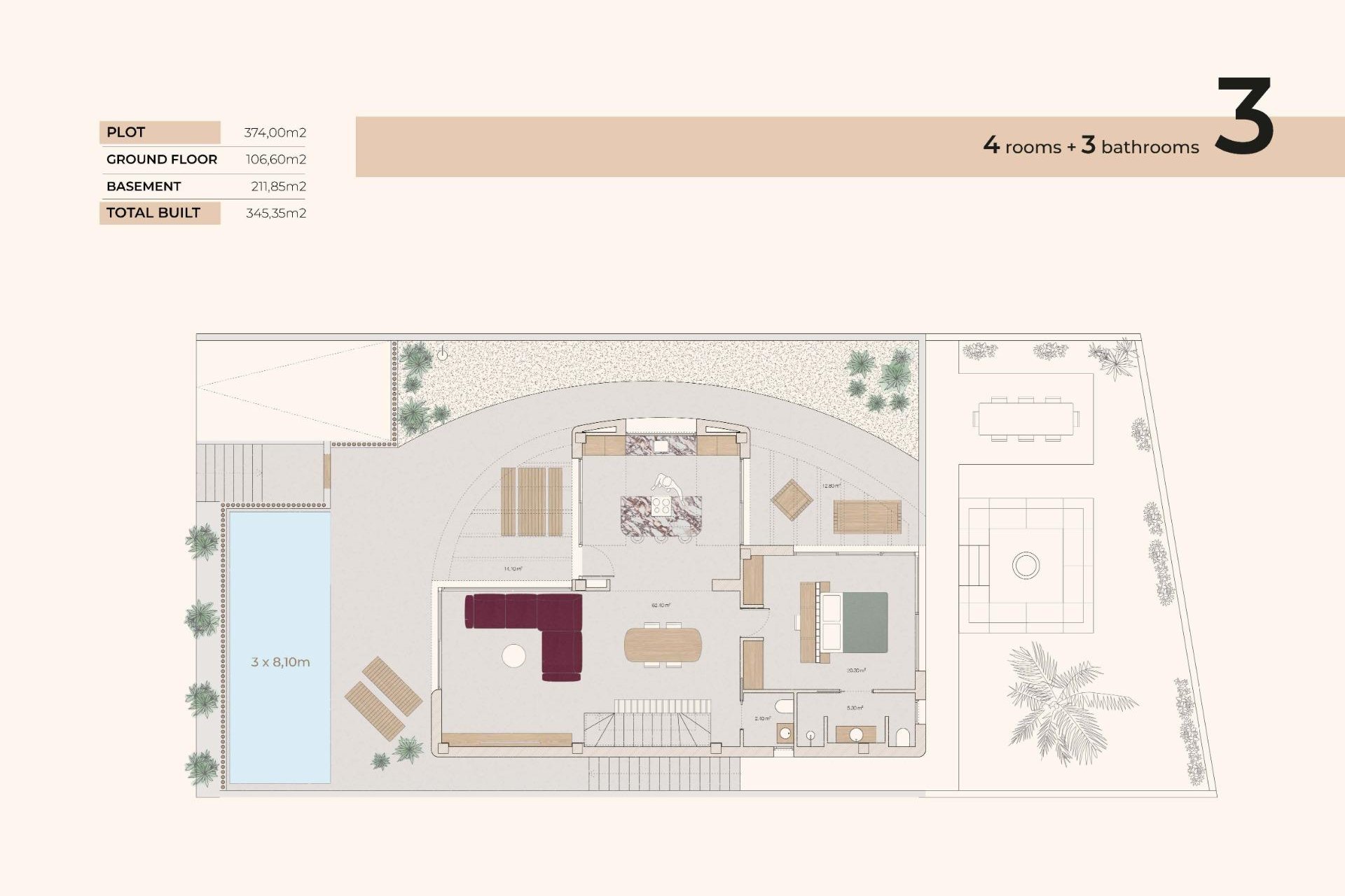 Rynek pierwotny - Willa -
Algorfa - La Finca Golf