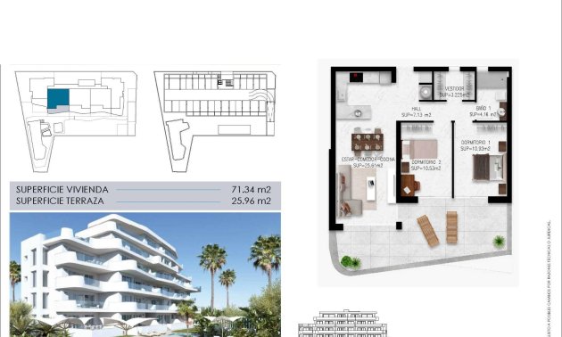 Obra nueva - Apartamento / piso -
Pilar de la Horadada - Mil Palmeras