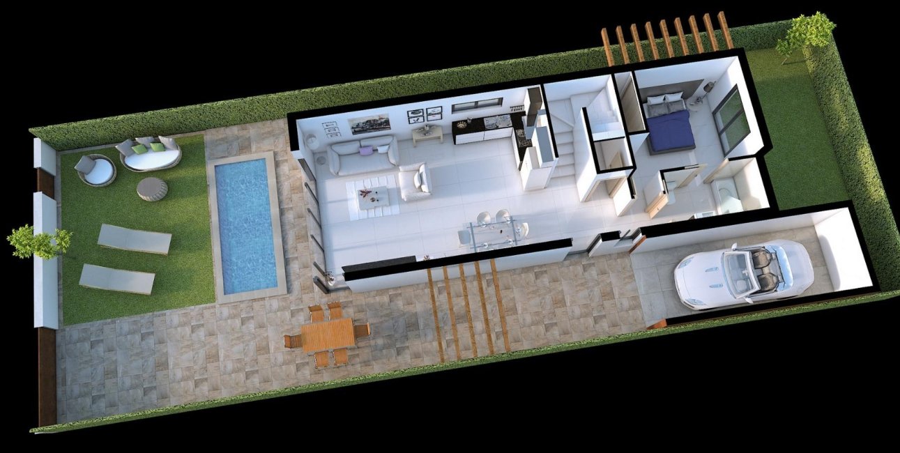 Obra nueva - Villa -
Los Alcázares - Torre del Rame