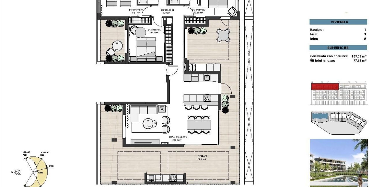New Build - Penthouse -
Torre Pacheco - Santa Rosalia Lake And Life Resort