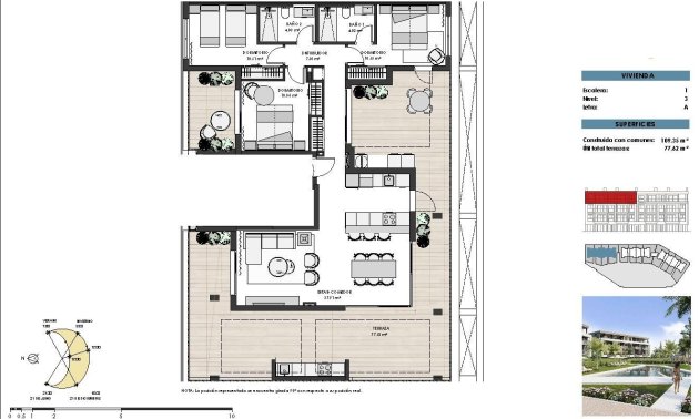 New Build - Penthouse -
Torre Pacheco - Santa Rosalia Lake And Life Resort