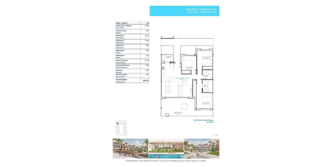 Obra nueva - Apartamento / piso -
Pilar de la Horadada - Playa de las Higuericas