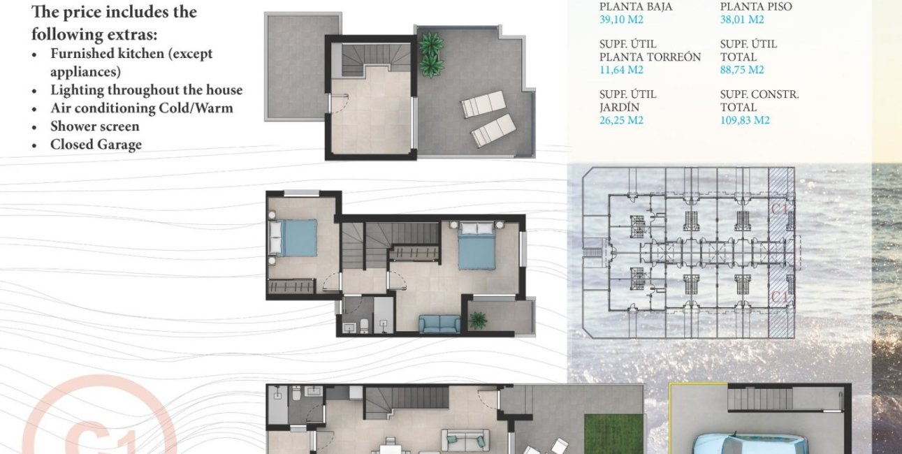 Obra nueva - Adosado -
La Manga del Mar Menor - La Manga