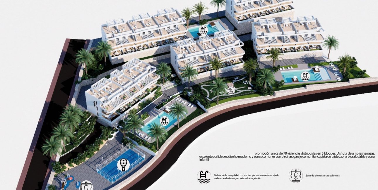 New Build - Apartment / flat -
Finestrat - Puig Campana Golf