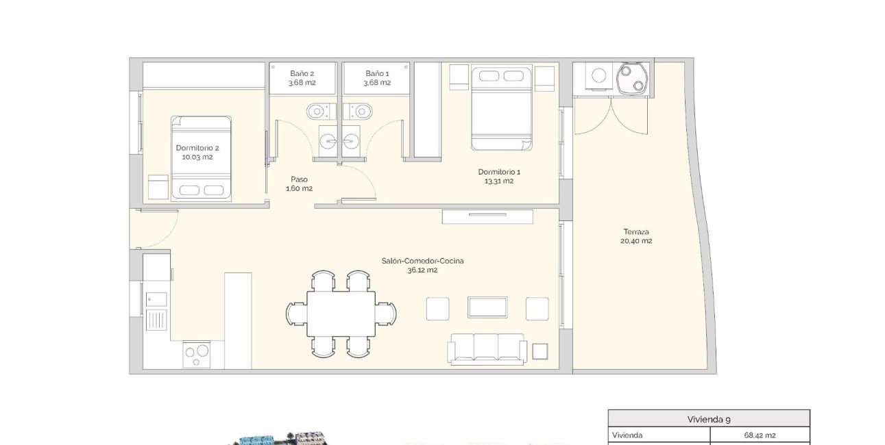 New Build - Apartment / flat -
Finestrat - Puig Campana Golf