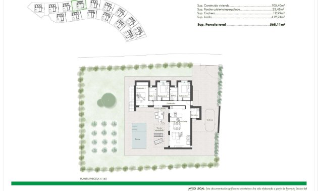 Obra nueva - Villa -
Fuente Álamo - Hacienda del Alamo