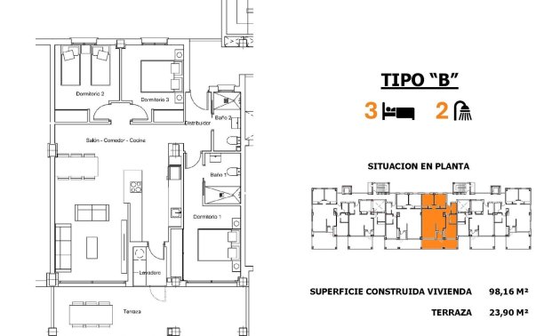 New Build - Apartment / flat -
San Miguel de Salinas - Pueblo