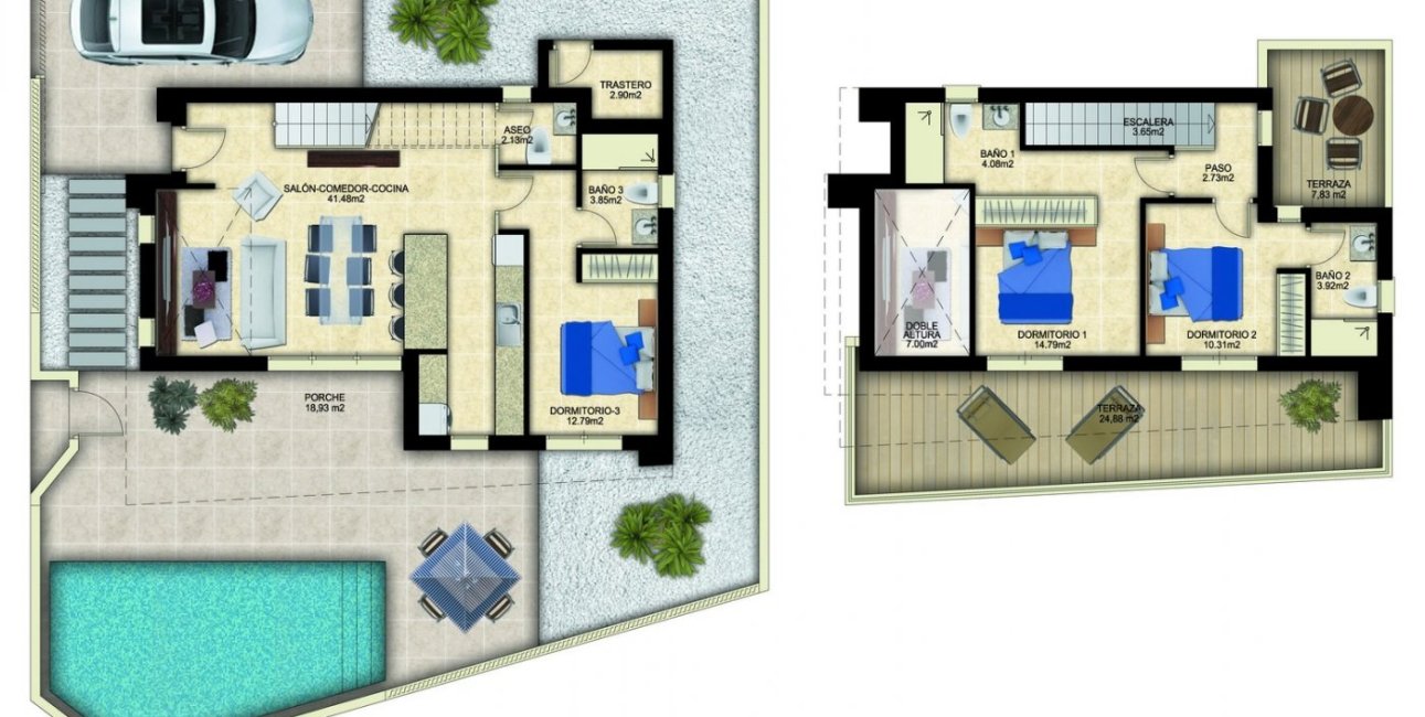 New Build - Villa -
Benijofar - Polideportivo