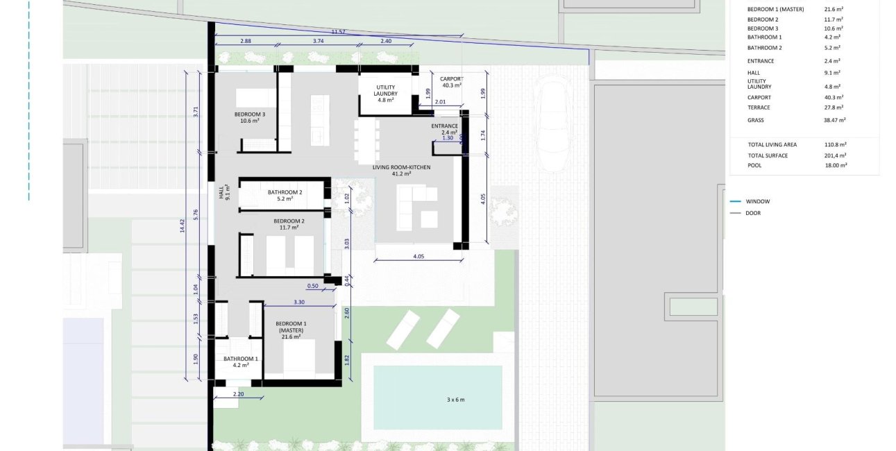 Obra nueva - Villa -
Baños y Mendigo - Altaona Golf