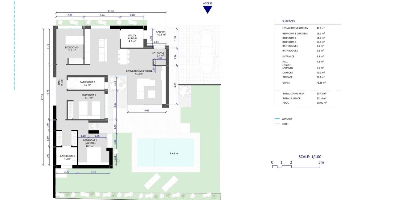 Obra nueva - Villa -
Baños y Mendigo - Altaona Golf