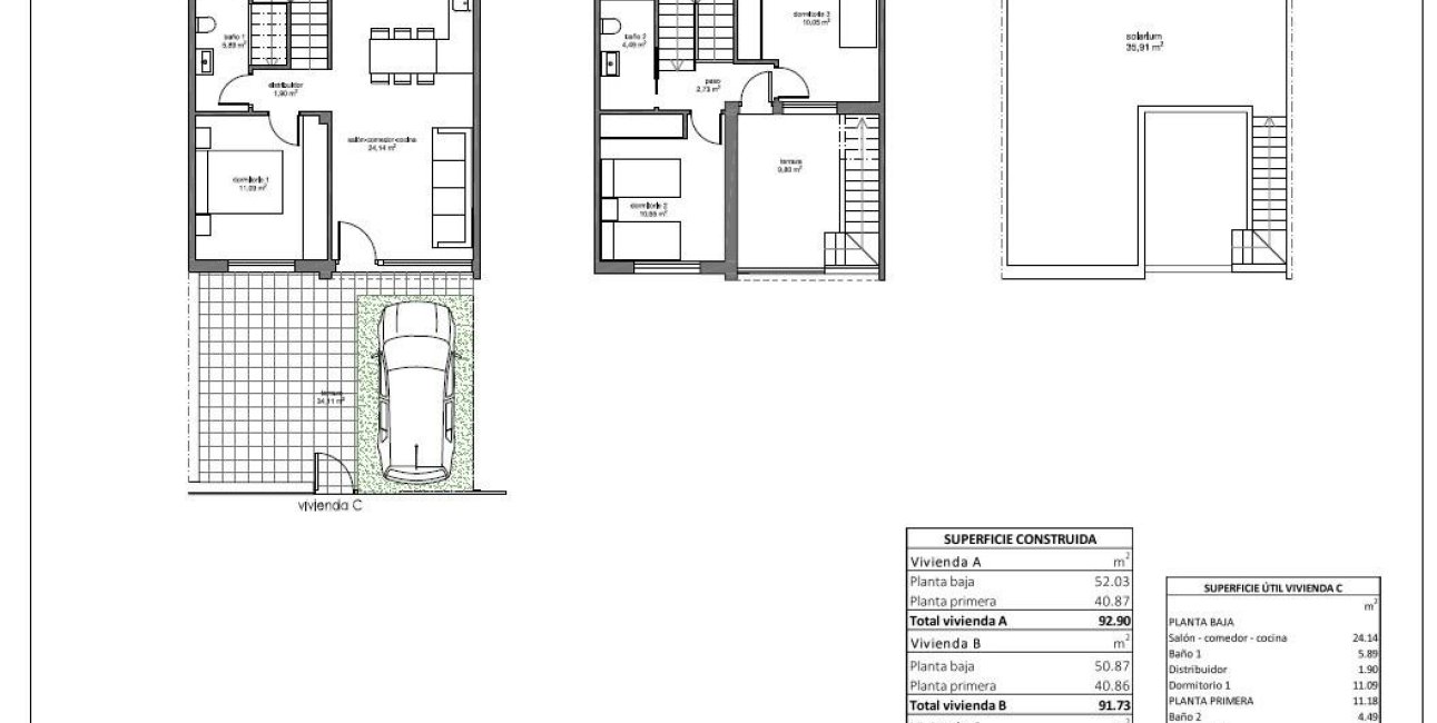 Obra nueva - Adosado -
Pilar de la Horadada - Barrio los Segundas