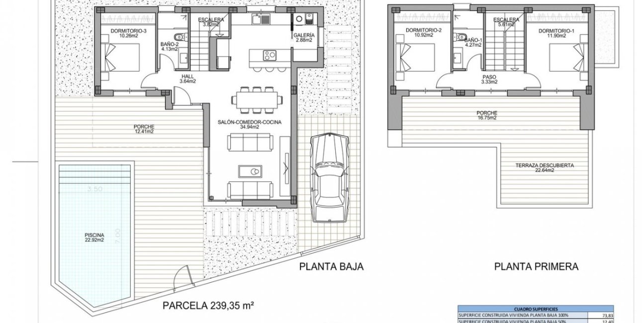 Obra nueva - Villa -
Benijofar - Polideportivo