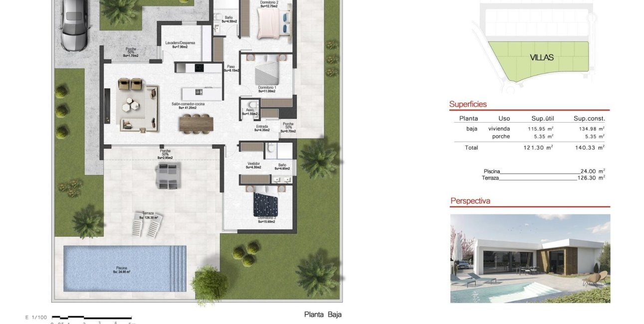 Obra nueva - Villa -
Baños y Mendigo - Altaona Golf