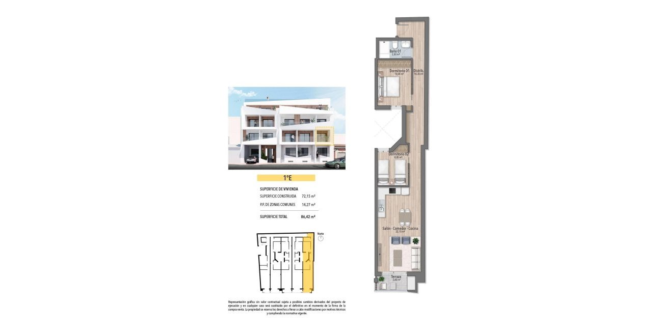 Obra nueva - Apartamento / piso -
Torrevieja - Playa del Cura