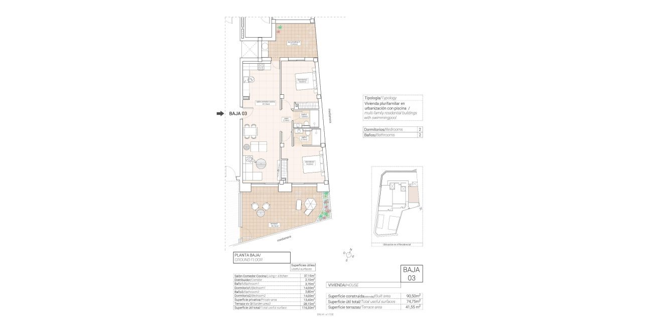 Obra nueva - Apartamento / piso -
Hondón de las Nieves - Pueblo